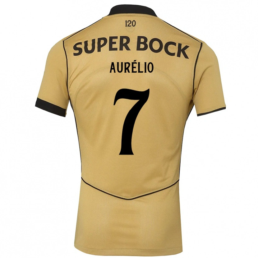 Danxen Heren Délcio Aurélio #7 Goudgeelzwart Uitshirt Uittenue 2026/27 T-Shirt