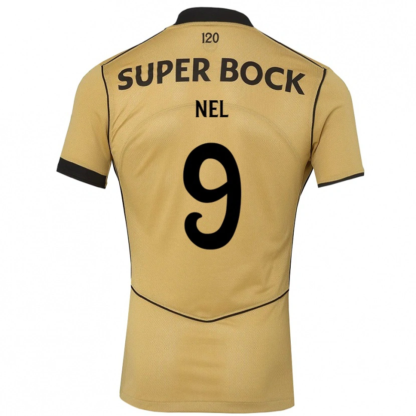 Danxen Heren Rafael Nel #9 Goudgeelzwart Uitshirt Uittenue 2026/27 T-Shirt