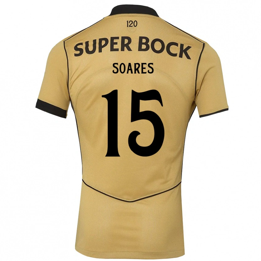 Danxen Heren Simão Soares #15 Goudgeelzwart Uitshirt Uittenue 2026/27 T-Shirt