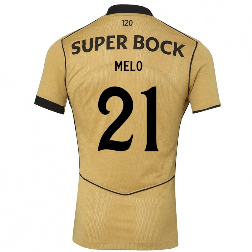 Danxen Heren Gabriel Melo #21 Goudgeelzwart Uitshirt Uittenue 2026/27 T-Shirt