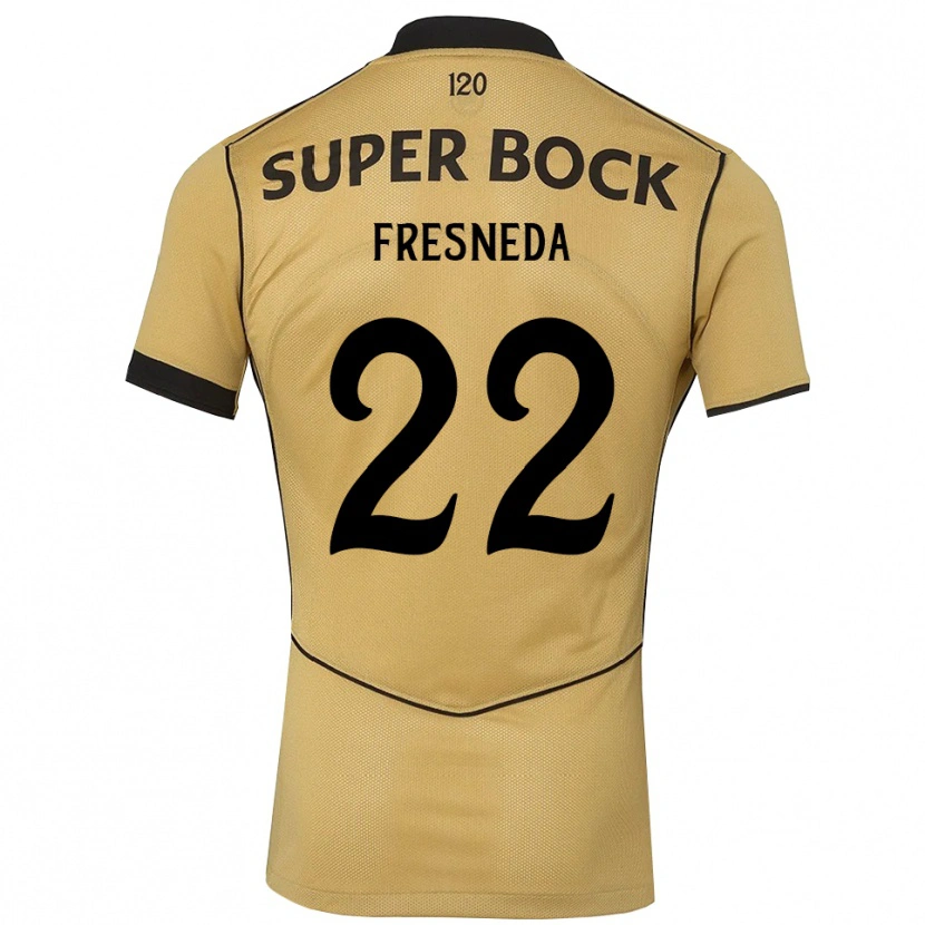 Danxen Heren Iván Fresneda #22 Goudgeelzwart Uitshirt Uittenue 2026/27 T-Shirt