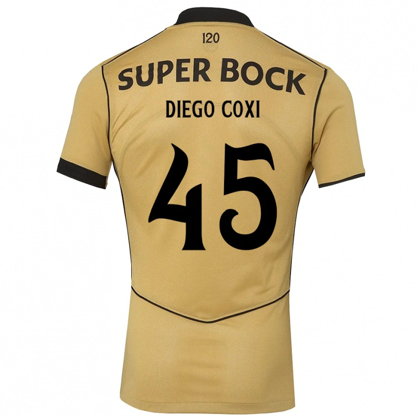 Danxen Heren Diego Coxi #45 Goudgeelzwart Uitshirt Uittenue 2026/27 T-Shirt