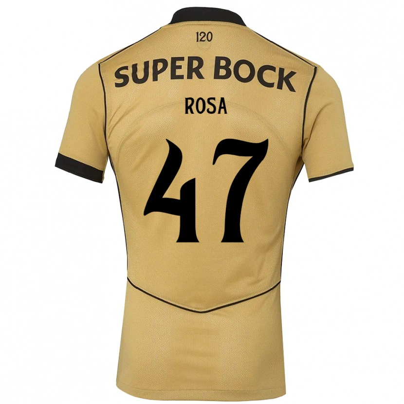 Danxen Heren Mariana Rosa #47 Goudgeelzwart Uitshirt Uittenue 2026/27 T-Shirt