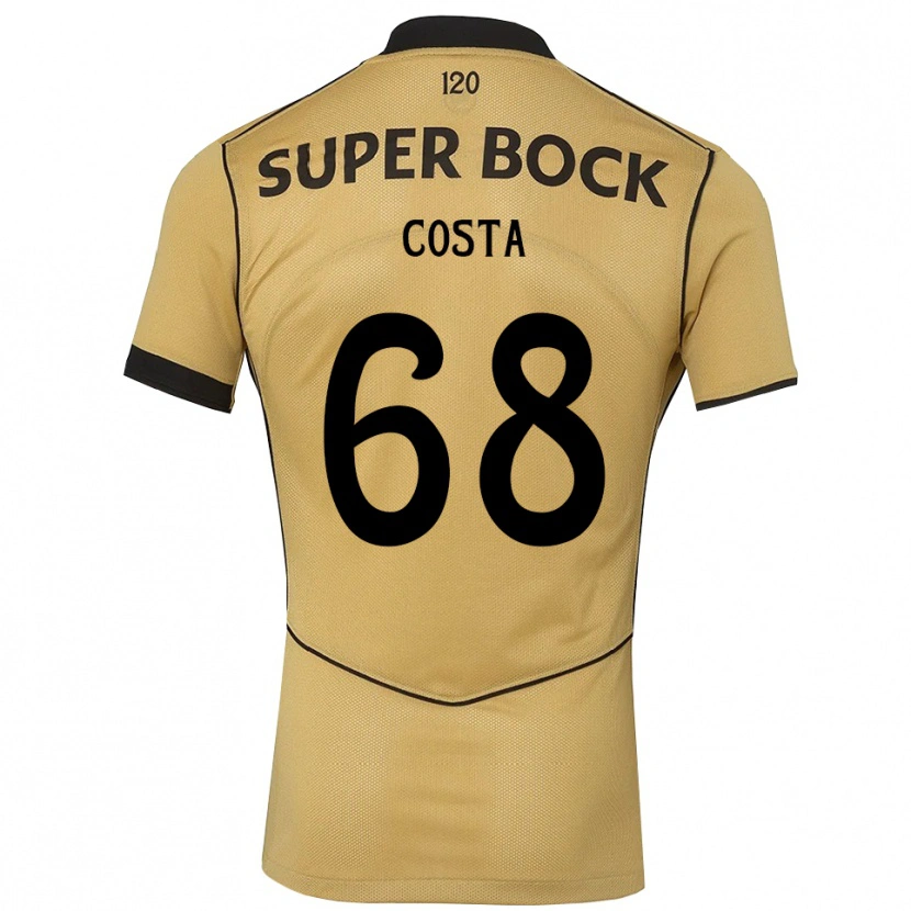 Danxen Heren Daniel Costa #68 Goudgeelzwart Uitshirt Uittenue 2026/27 T-Shirt