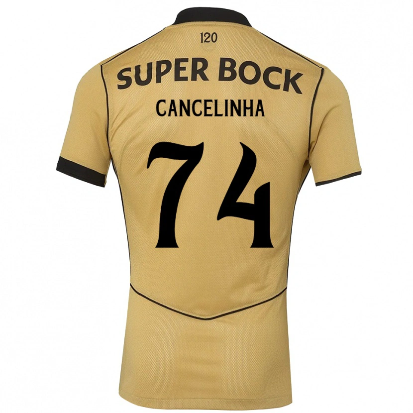 Danxen Heren Érica Cancelinha #74 Goudgeelzwart Uitshirt Uittenue 2026/27 T-Shirt