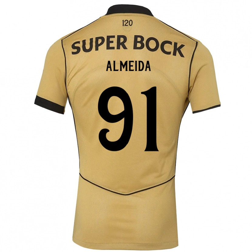 Danxen Heren Miguel Almeida #91 Goudgeelzwart Uitshirt Uittenue 2026/27 T-Shirt