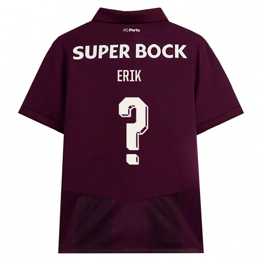 Danxen Heren Erik #0 Bordeauxrood Wit Uitshirt Uittenue 2026/27 T-Shirt