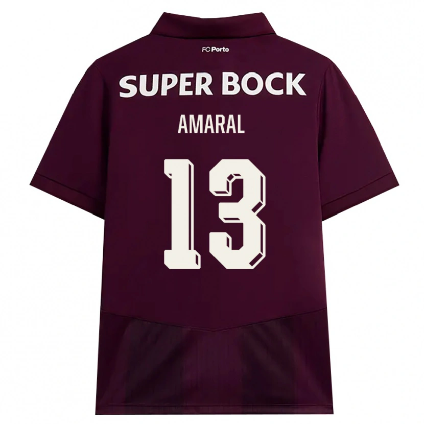 Danxen Heren Fábio Amaral #13 Bordeauxrood Wit Uitshirt Uittenue 2026/27 T-Shirt
