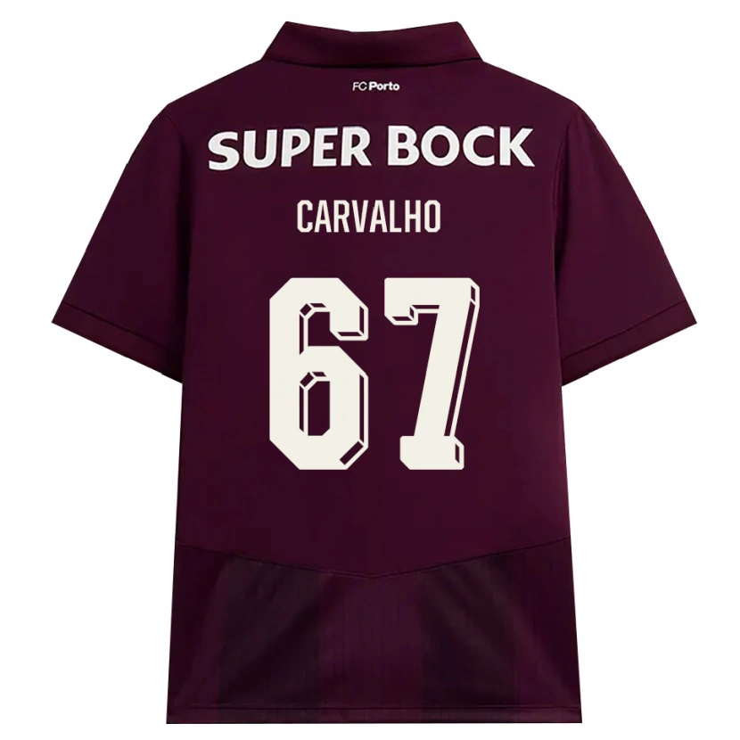 Danxen Heren Guilherme Carvalho #67 Bordeauxrood Wit Uitshirt Uittenue 2026/27 T-Shirt