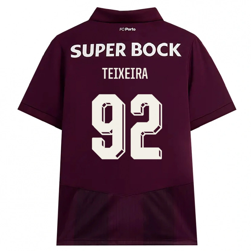 Danxen Heren João Teixeira #92 Bordeauxrood Wit Uitshirt Uittenue 2026/27 T-Shirt