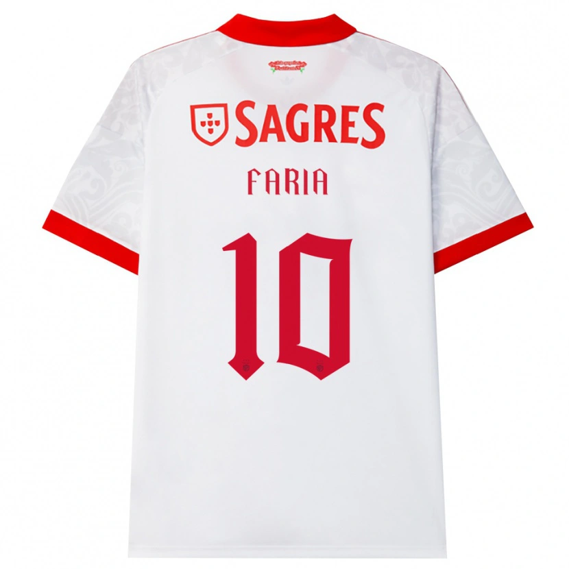 Danxen Heren Andreia Faria #10 Wit Rood Geel Uitshirt Uittenue 2026/27 T-Shirt