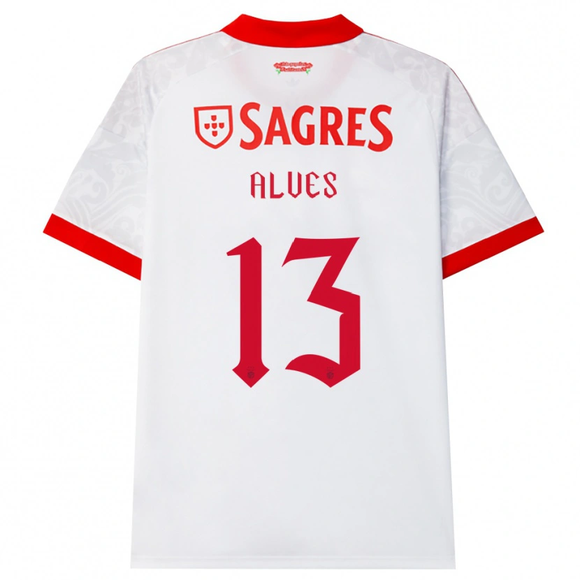 Danxen Heren Lucia Alves #13 Wit Rood Geel Uitshirt Uittenue 2026/27 T-Shirt