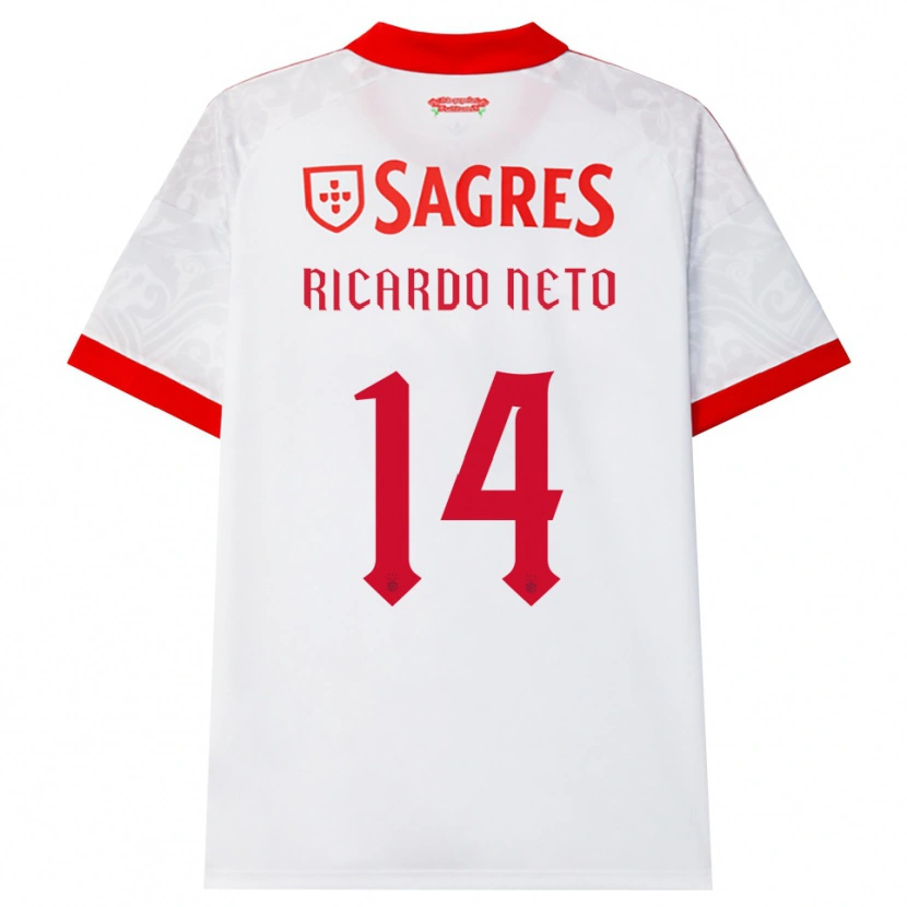 Danxen Heren Ricardo Neto #14 Wit Rood Geel Uitshirt Uittenue 2026/27 T-Shirt