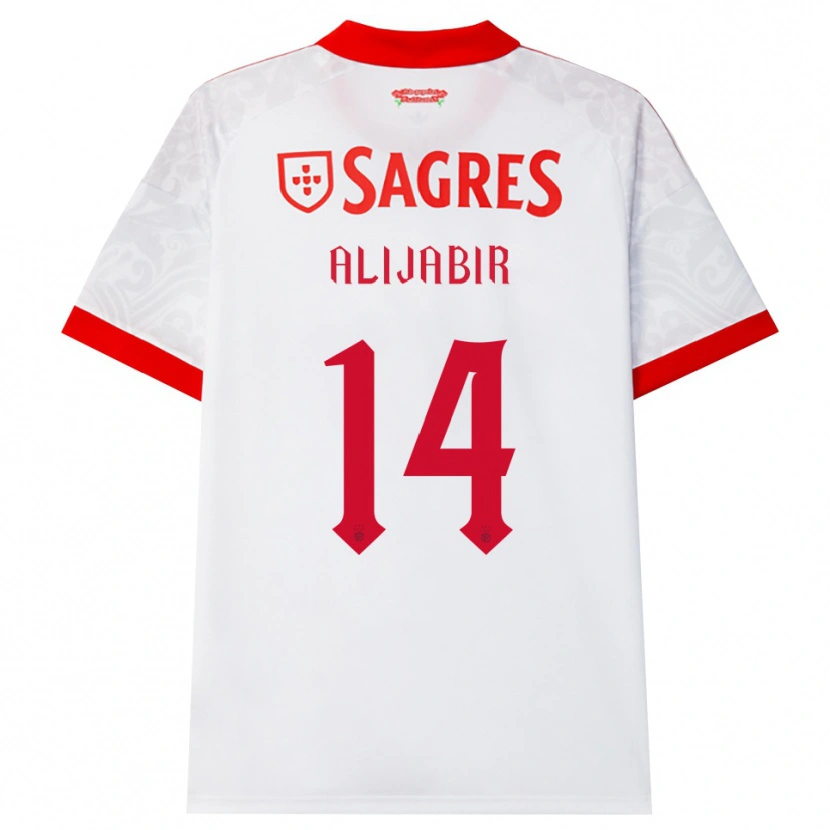 Danxen Heren Sheikhan Alijabir #14 Wit Rood Geel Uitshirt Uittenue 2026/27 T-Shirt