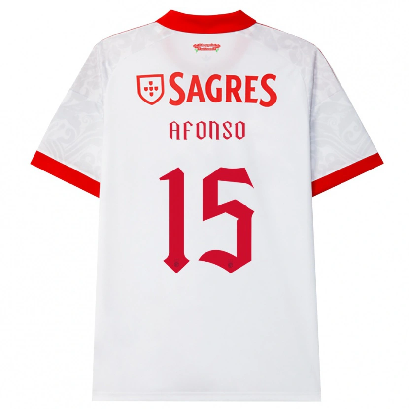 Danxen Heren Guilherme Afonso #15 Wit Rood Geel Uitshirt Uittenue 2026/27 T-Shirt