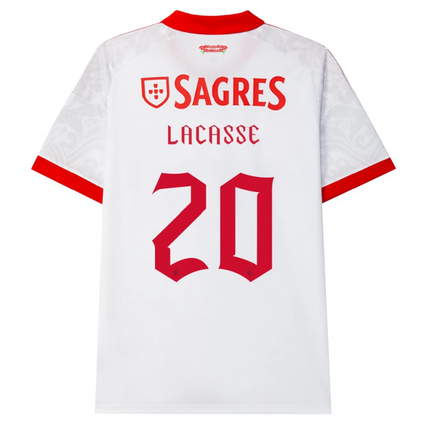Danxen Heren Cloe Lacasse #20 Wit Rood Geel Uitshirt Uittenue 2026/27 T-Shirt