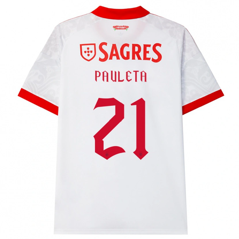 Danxen Heren Pauleta #21 Wit Rood Geel Uitshirt Uittenue 2026/27 T-Shirt