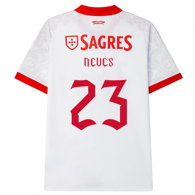 Danxen Heren Tiago Neves #23 Wit Rood Geel Uitshirt Uittenue 2026/27 T-Shirt