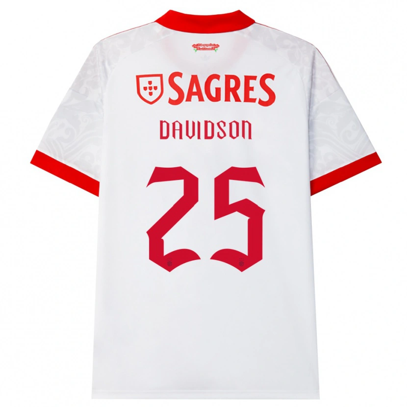 Danxen Heren Chandra Davidson #25 Wit Rood Geel Uitshirt Uittenue 2026/27 T-Shirt