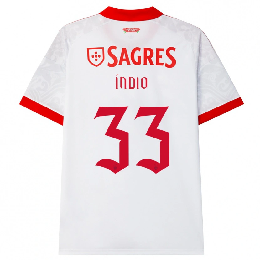 Danxen Heren Gabriel Índio #33 Wit Rood Geel Uitshirt Uittenue 2026/27 T-Shirt