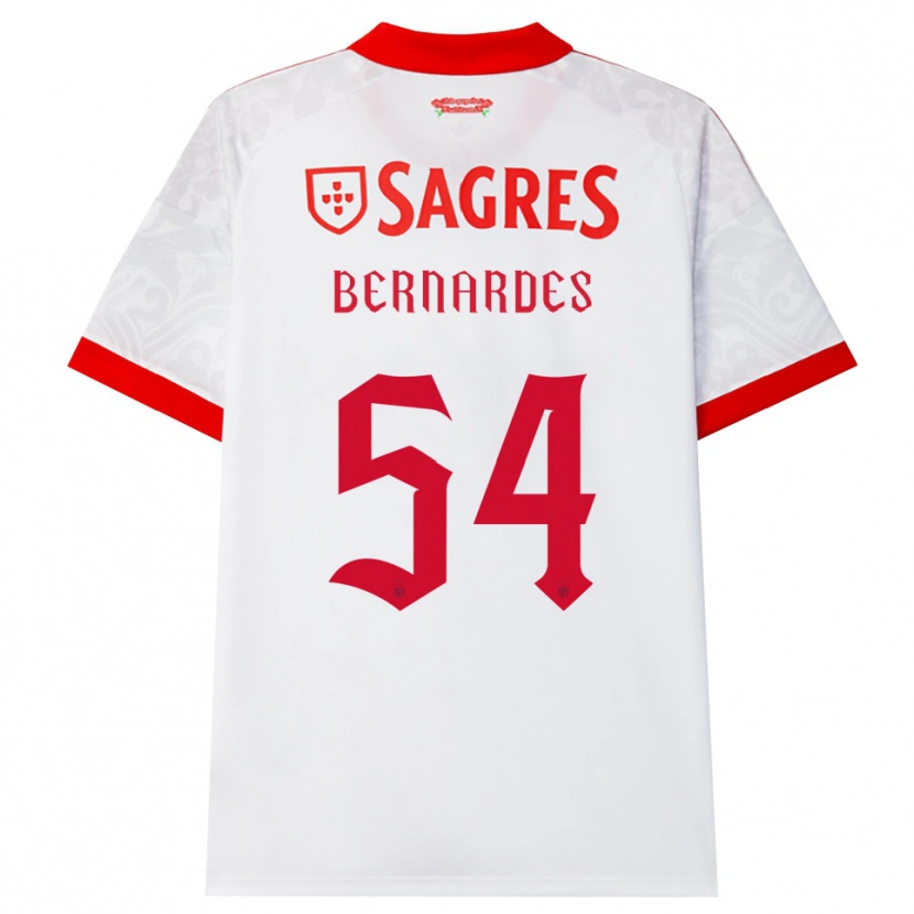 Danxen Heren Francisco Bernardes De Freitas Neto #54 Wit Rood Geel Uitshirt Uittenue 2026/27 T-Shirt