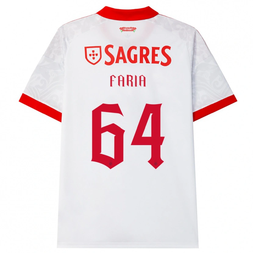 Danxen Heren Hugo Faria #64 Wit Rood Geel Uitshirt Uittenue 2026/27 T-Shirt