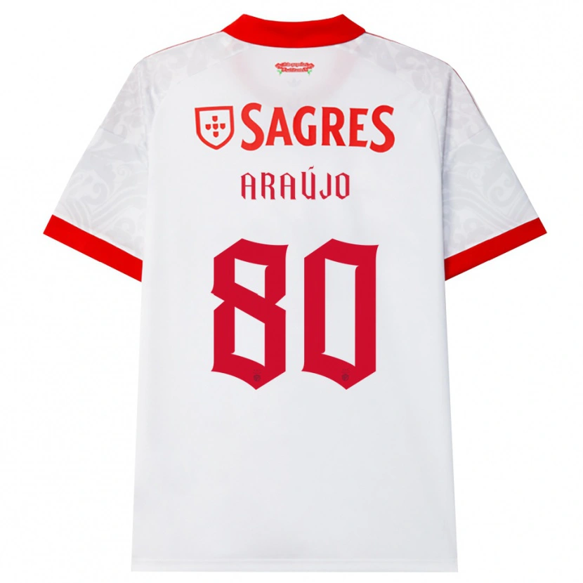 Danxen Heren Laís Araújo #80 Wit Rood Geel Uitshirt Uittenue 2026/27 T-Shirt