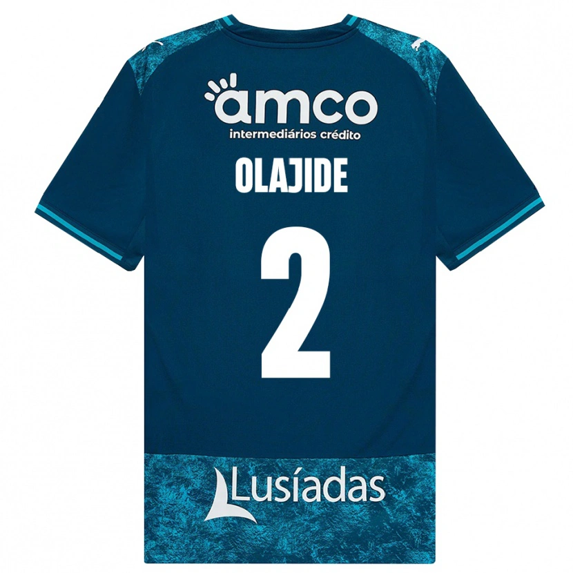 Danxen Heren Mustapha Olajide #2 Donkerleigrijs Mediumturquoise Uitshirt Uittenue 2026/27 T-Shirt