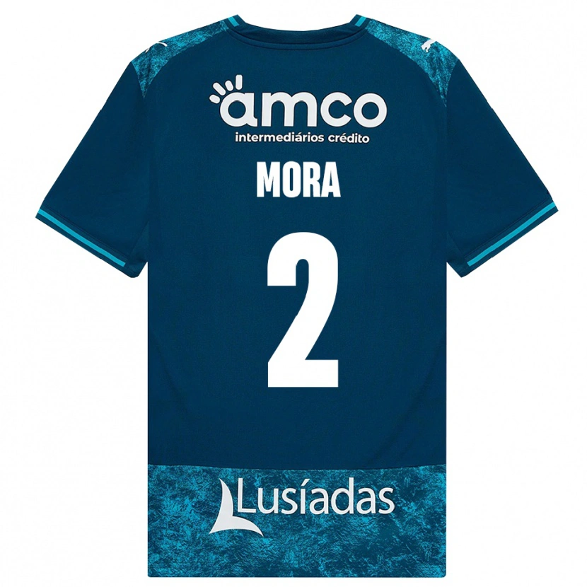 Danxen Heren Ziad Mora #2 Donkerleigrijs Mediumturquoise Uitshirt Uittenue 2026/27 T-Shirt