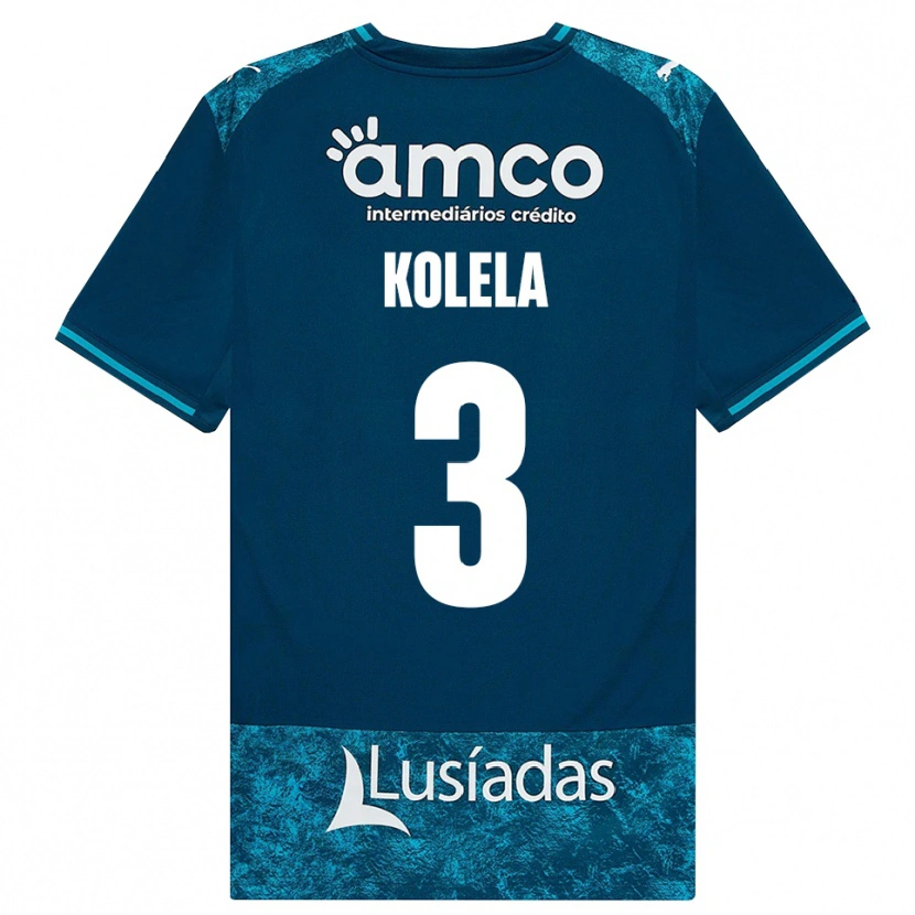 Danxen Heren Kyllian Kolela #3 Donkerleigrijs Mediumturquoise Uitshirt Uittenue 2026/27 T-Shirt