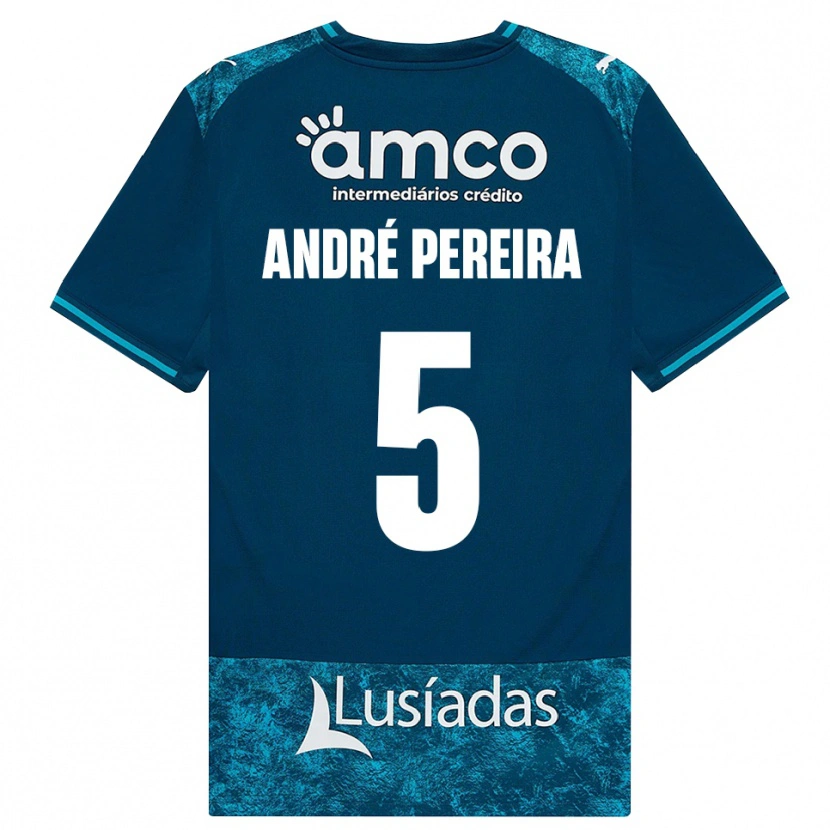 Danxen Heren João Pereira #5 Donkerleigrijs Mediumturquoise Uitshirt Uittenue 2026/27 T-Shirt