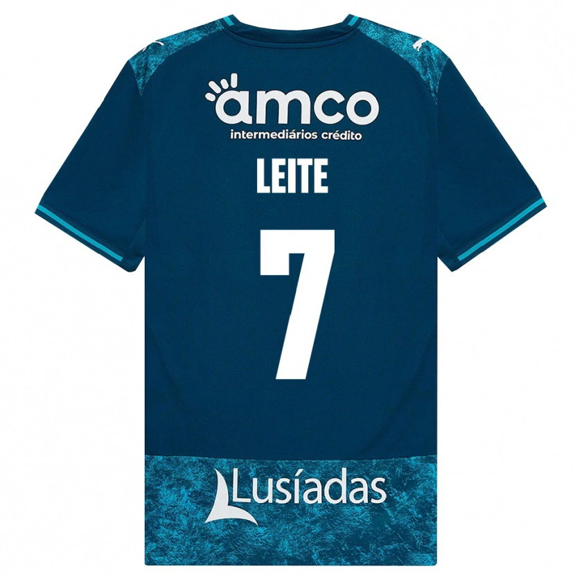 Danxen Heren Afonso Leite #7 Donkerleigrijs Mediumturquoise Uitshirt Uittenue 2026/27 T-Shirt