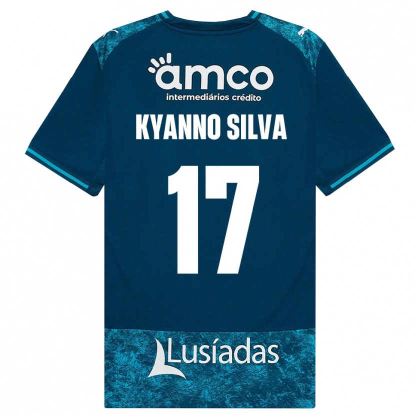 Danxen Heren Kyanno Silva #17 Donkerleigrijs Mediumturquoise Uitshirt Uittenue 2026/27 T-Shirt