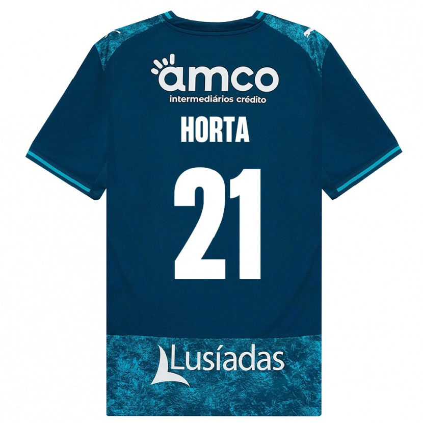 Danxen Heren Ricardo Horta #21 Donkerleigrijs Mediumturquoise Uitshirt Uittenue 2026/27 T-Shirt