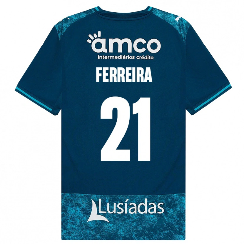 Danxen Heren Ana Carolina Ferreira #21 Donkerleigrijs Mediumturquoise Uitshirt Uittenue 2026/27 T-Shirt