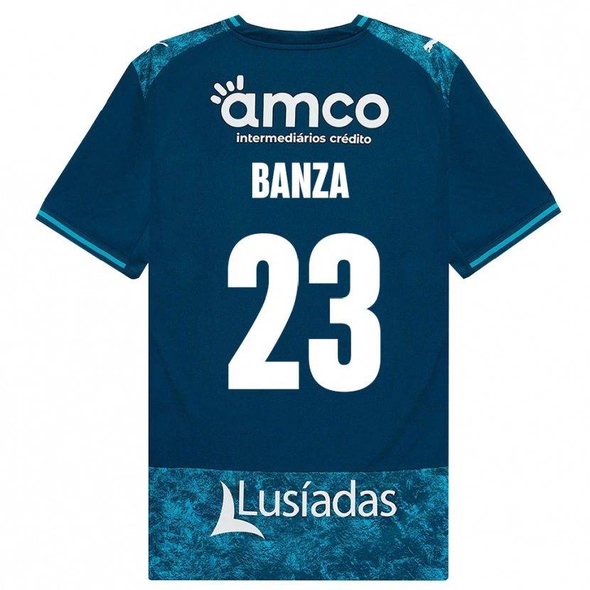Danxen Heren Simon Banza #23 Donkerleigrijs Mediumturquoise Uitshirt Uittenue 2026/27 T-Shirt