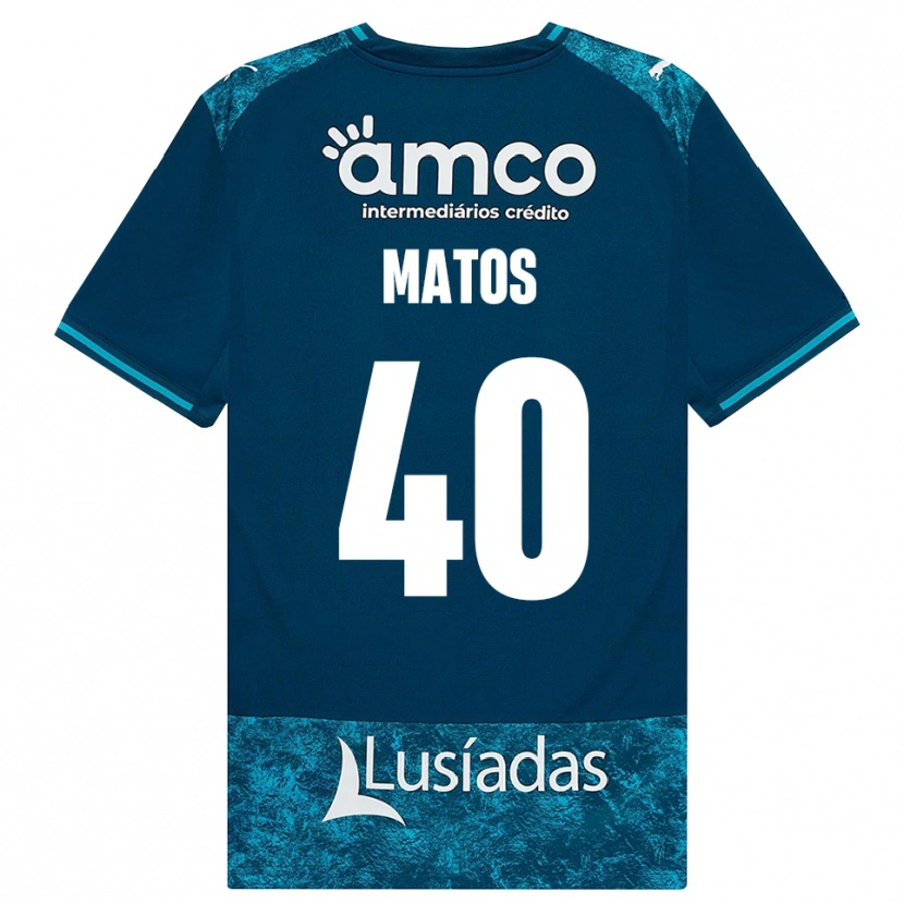 Danxen Heren João Matos #40 Donkerleigrijs Mediumturquoise Uitshirt Uittenue 2026/27 T-Shirt