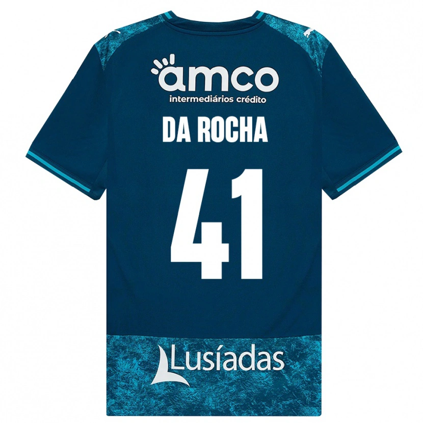 Danxen Heren Yanis Da Rocha #41 Donkerleigrijs Mediumturquoise Uitshirt Uittenue 2026/27 T-Shirt