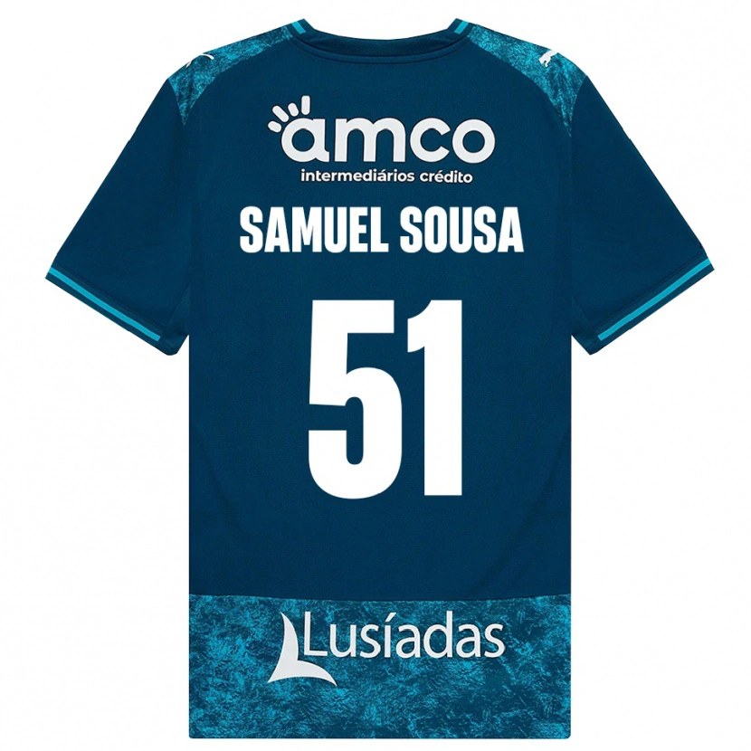 Danxen Heren Samuel Sousa #51 Donkerleigrijs Mediumturquoise Uitshirt Uittenue 2026/27 T-Shirt