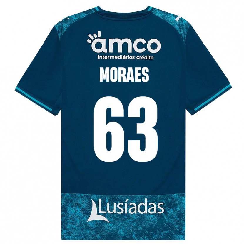 Danxen Heren Guilherme Moraes #63 Donkerleigrijs Mediumturquoise Uitshirt Uittenue 2026/27 T-Shirt