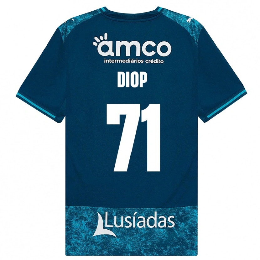 Danxen Heren Mamadou Diop #71 Donkerleigrijs Mediumturquoise Uitshirt Uittenue 2026/27 T-Shirt