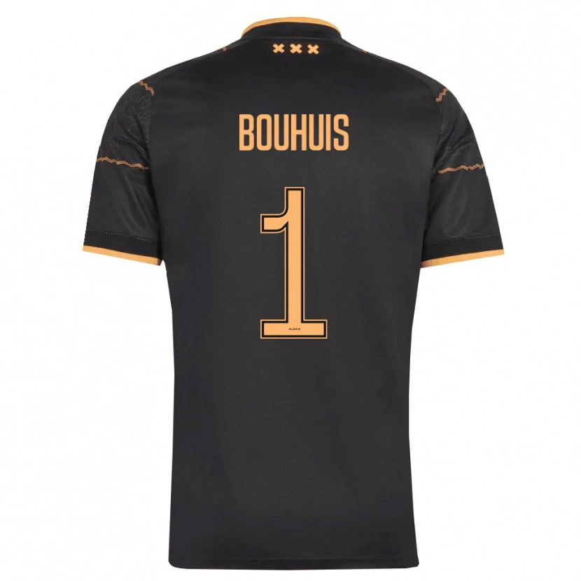 Danxen Heren Jens Bouhuis #1 Zwart Oranje Uitshirt Uittenue 2026/27 T-Shirt