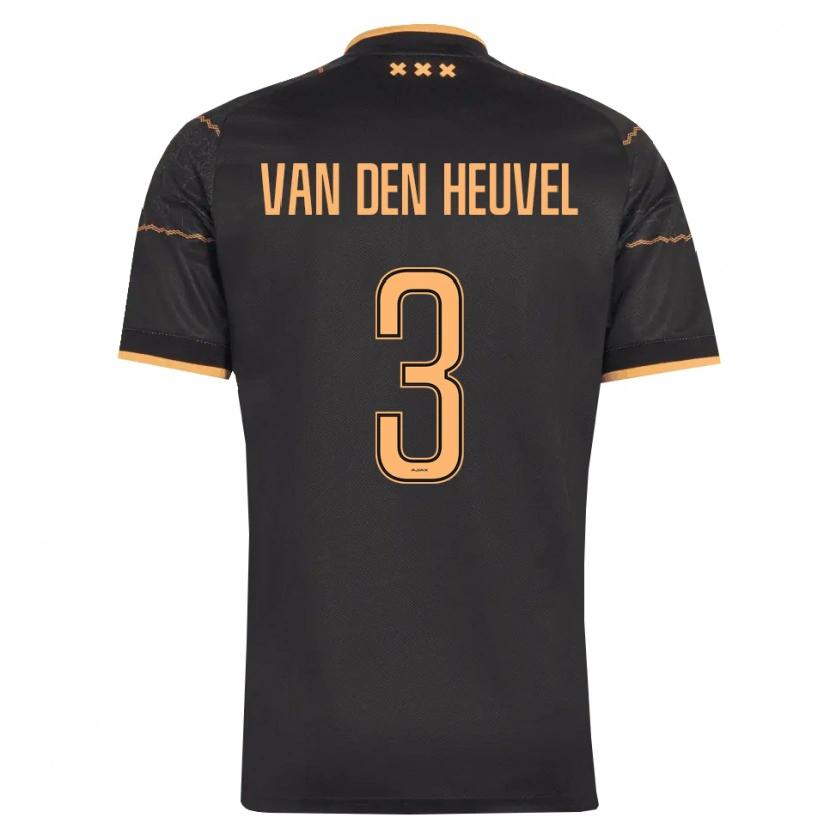 Danxen Heren Nino Van Den Heuvel #3 Zwart Oranje Uitshirt Uittenue 2026/27 T-Shirt