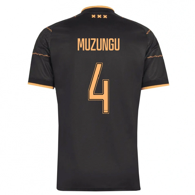 Danxen Heren Marvyn Muzungu #4 Zwart Oranje Uitshirt Uittenue 2026/27 T-Shirt