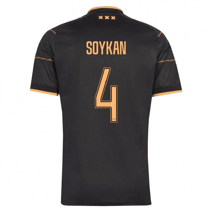 Danxen Heren Aykan Soykan #4 Zwart Oranje Uitshirt Uittenue 2026/27 T-Shirt