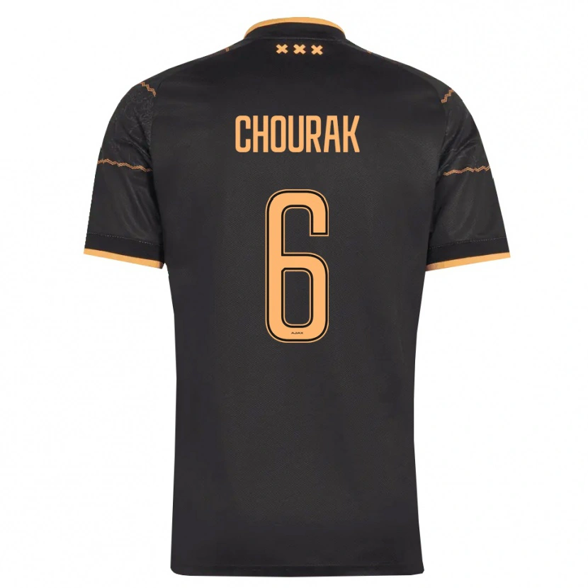 Danxen Heren Nassef Chourak #6 Zwart Oranje Uitshirt Uittenue 2026/27 T-Shirt