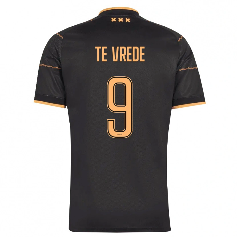 Danxen Heren Mitchell Te Vrede #9 Zwart Oranje Uitshirt Uittenue 2026/27 T-Shirt