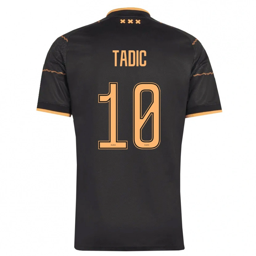 Danxen Heren Dusan Tadic #10 Zwart Oranje Uitshirt Uittenue 2026/27 T-Shirt