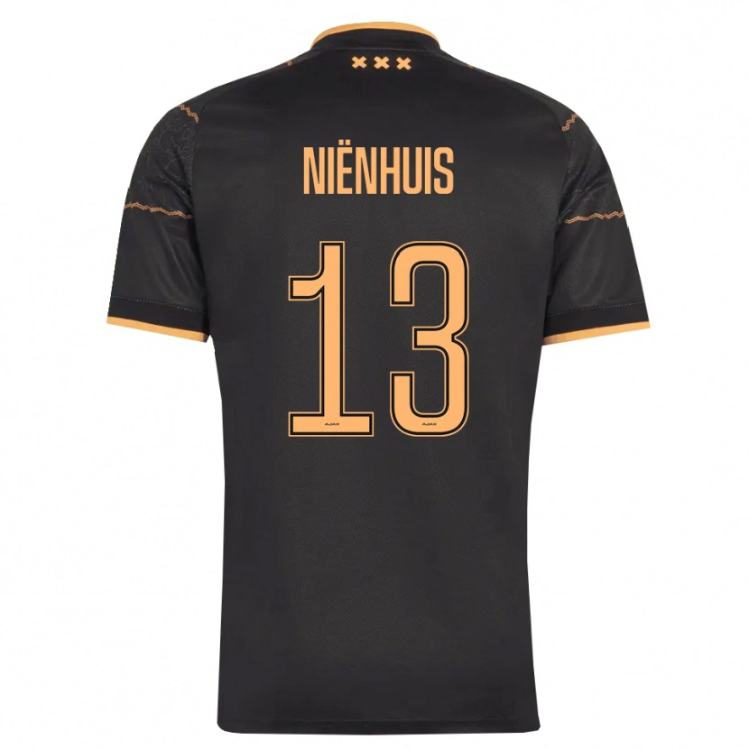 Danxen Heren Lois Niënhuis #13 Zwart Oranje Uitshirt Uittenue 2026/27 T-Shirt