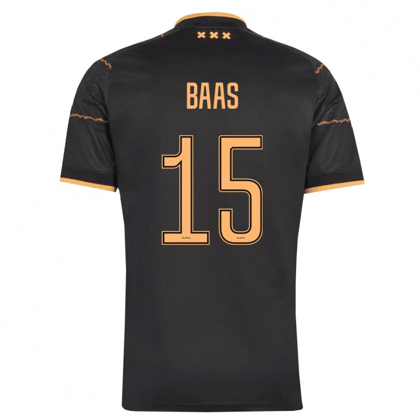 Danxen Heren Youri Baas #15 Zwart Oranje Uitshirt Uittenue 2026/27 T-Shirt